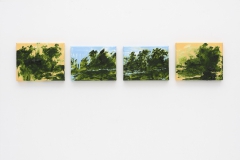 "Floresta de Primavera I, II, III, IV" 20x25, 18x24, 18x24, 20x25 cm. oil on linen 2015