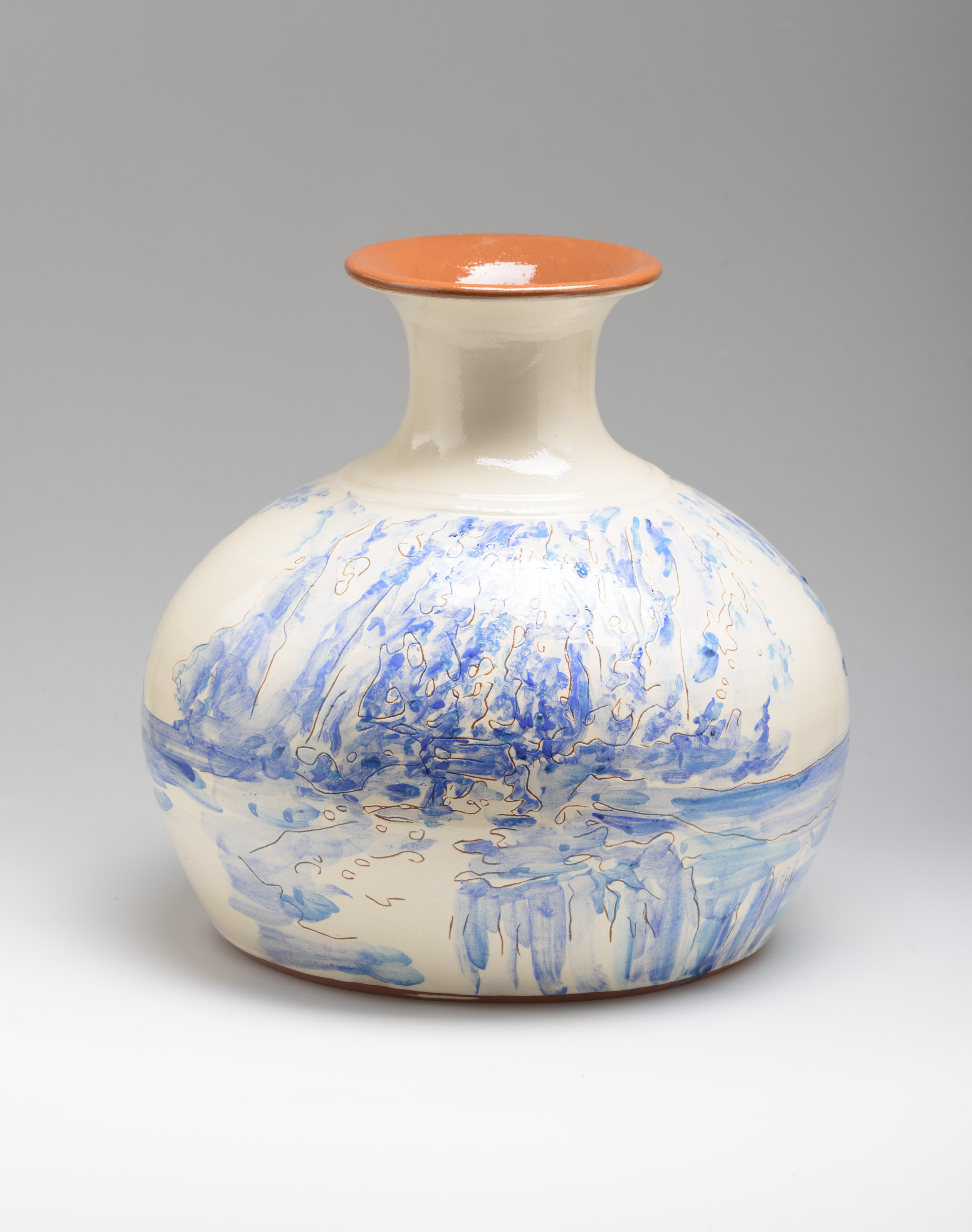 Flower Vase, ceramic, 30 cm. high, Portugal 2015
