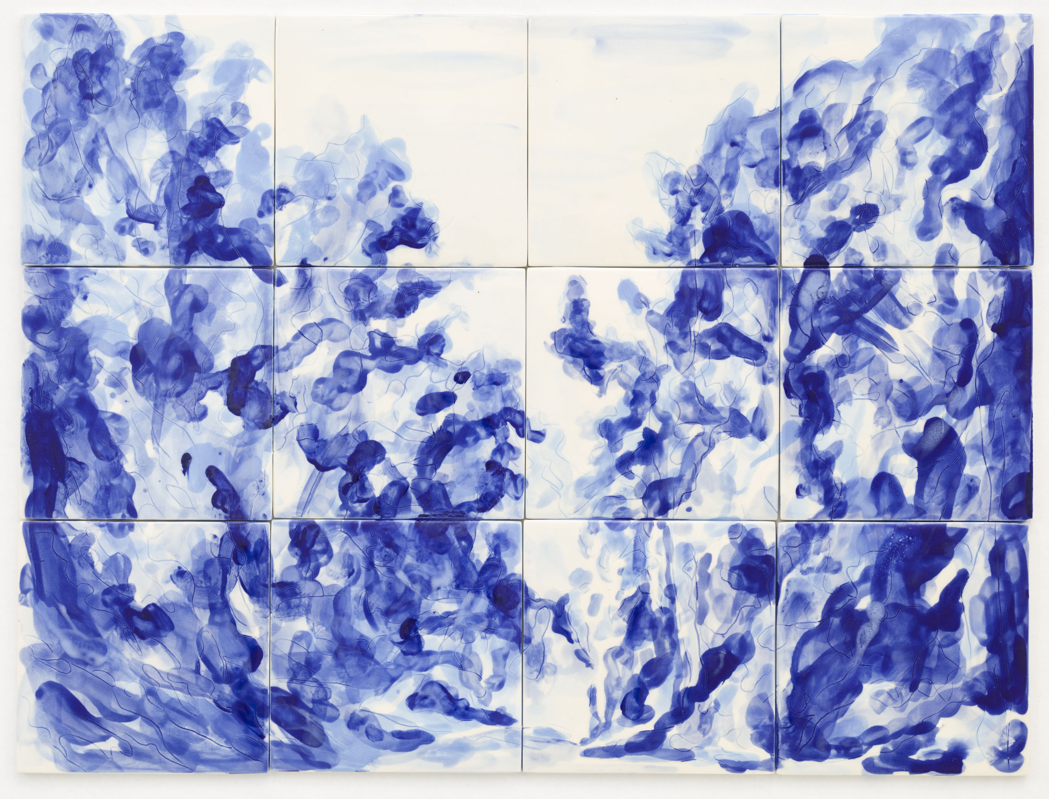 'Azulejo VII", 3 x 4 painted ceramic tiles, 45 x 60 cm., NL 2012