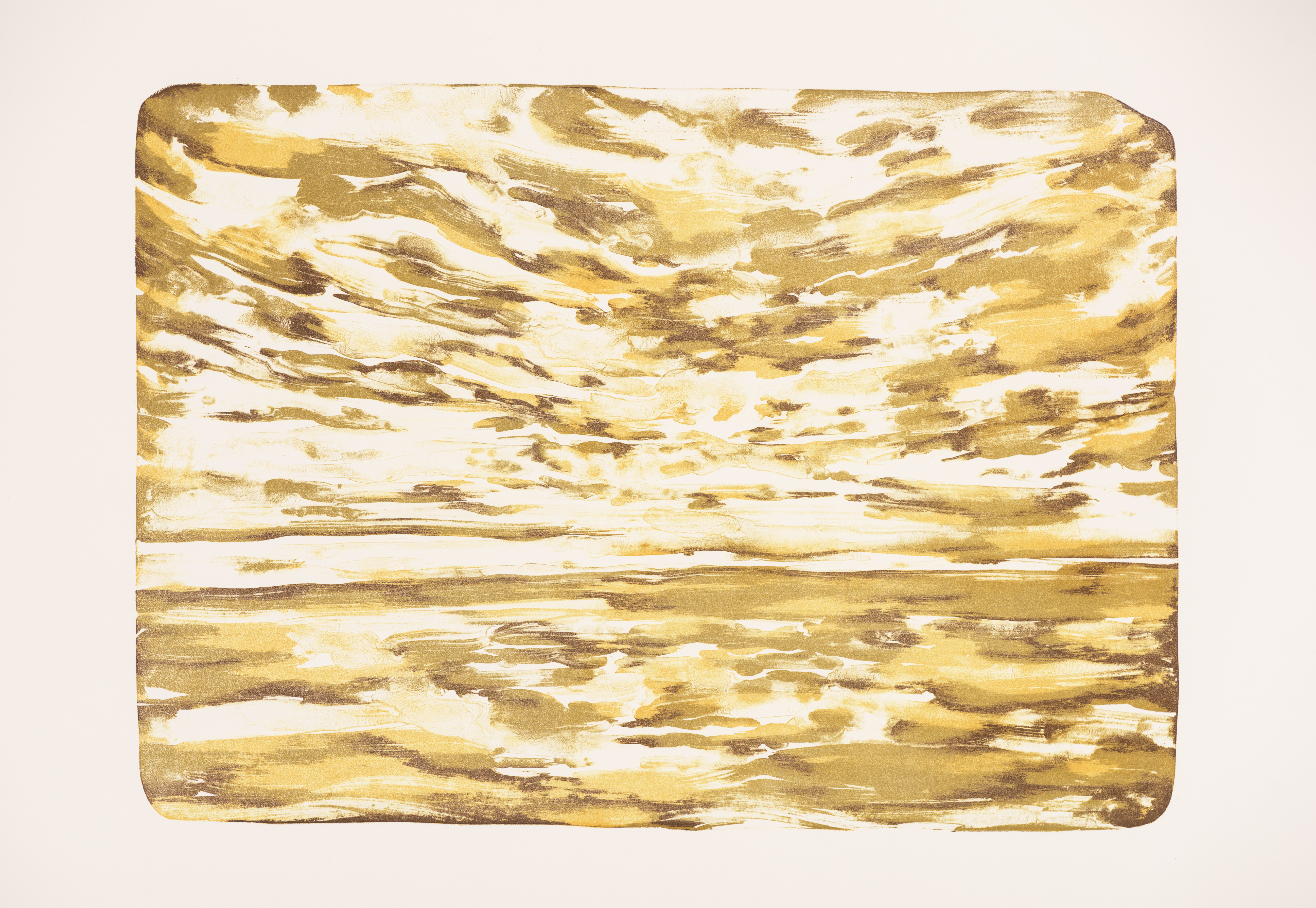 "Goldenen Sonnenuntergang" 59 x 41,5 cm. lithography, 3 colours (2016)