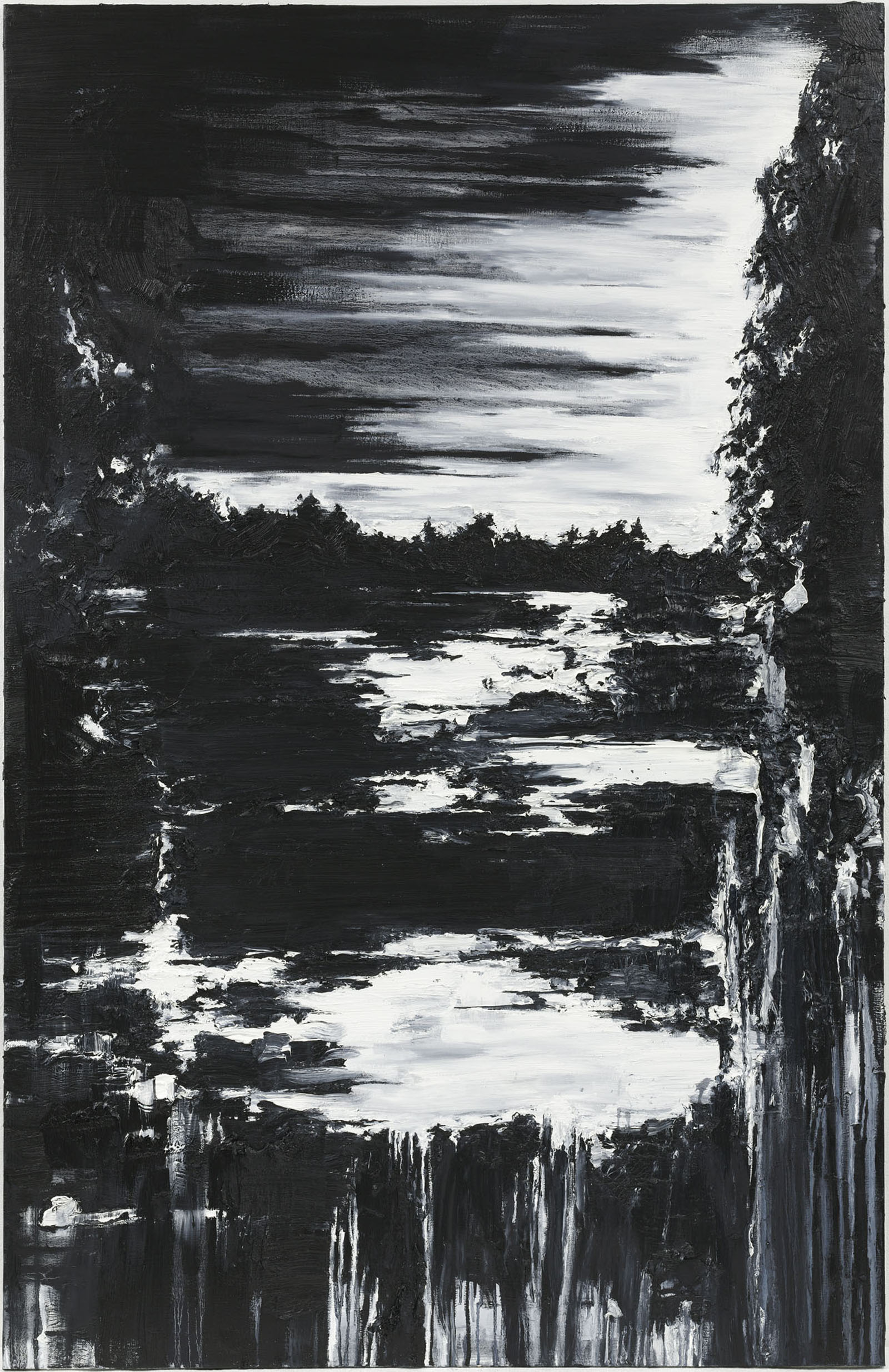 "Silentio Noctis VII" 200 x 130 cm. oil on linen 2009
