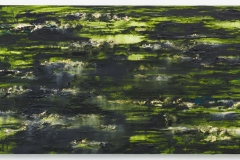 "Etang des Nympheas III" 70 x 140 cm. oil on linen 2013