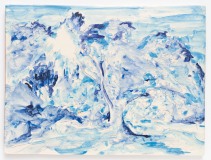 "Azulejo Azul II, painted ceramic tile, 30,5 x 40,5 cm., Portugal 2012