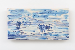 "O meu Alentejo I", painted ceramic tile, 14,7 x 29 cm., Portugal 2015