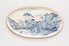 "Verao" painted ceramic tile, 30 x 57 cm., Portugal 2016