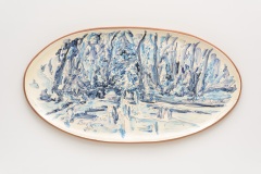 "Primavera" painted ceramic tile, 30 x 57 cm., Portugal 2016