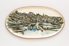 "Inverno" painted ceramic tile, 30 x 57 cm., Portugal 2016