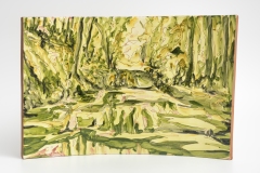 Vibracoes da Luz VII, standing azulejo (painted ceramic tile), 30 x 46 cm. Portugal 2018