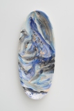 "Z.t.",  54 x 23 cm., painted ceramic tile, azulejo, 2023 (A.i.R. KH Messen, Norway). Photo Peter Cox