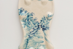 "Pia de Agua Bente I", painted ceramic pia de agua bent,e Portugal 2014