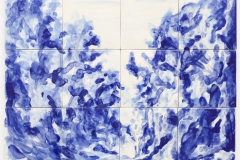 'Azulejo VII", 3 x 4 painted ceramic tiles, 45 x 60 cm., NL 2012