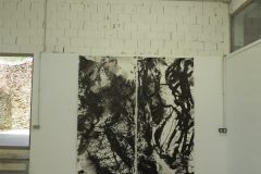 "Réquiem em Turcquesa" and  "Prelúdio em Verde" on view at A.i.R. Arteventura,  Parque Naturl de Sierra de Aracena y Picos de Aroche, Andalusia, Spain, June 2025