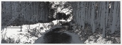 "Change of Seasons I (winter)" 35 x 100 cm. silkscreenprint (2015)