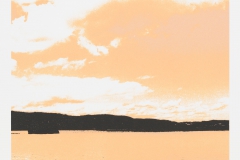 "Lago Trasimeno" 50 x 35 cm. silkscreenprint (2012)