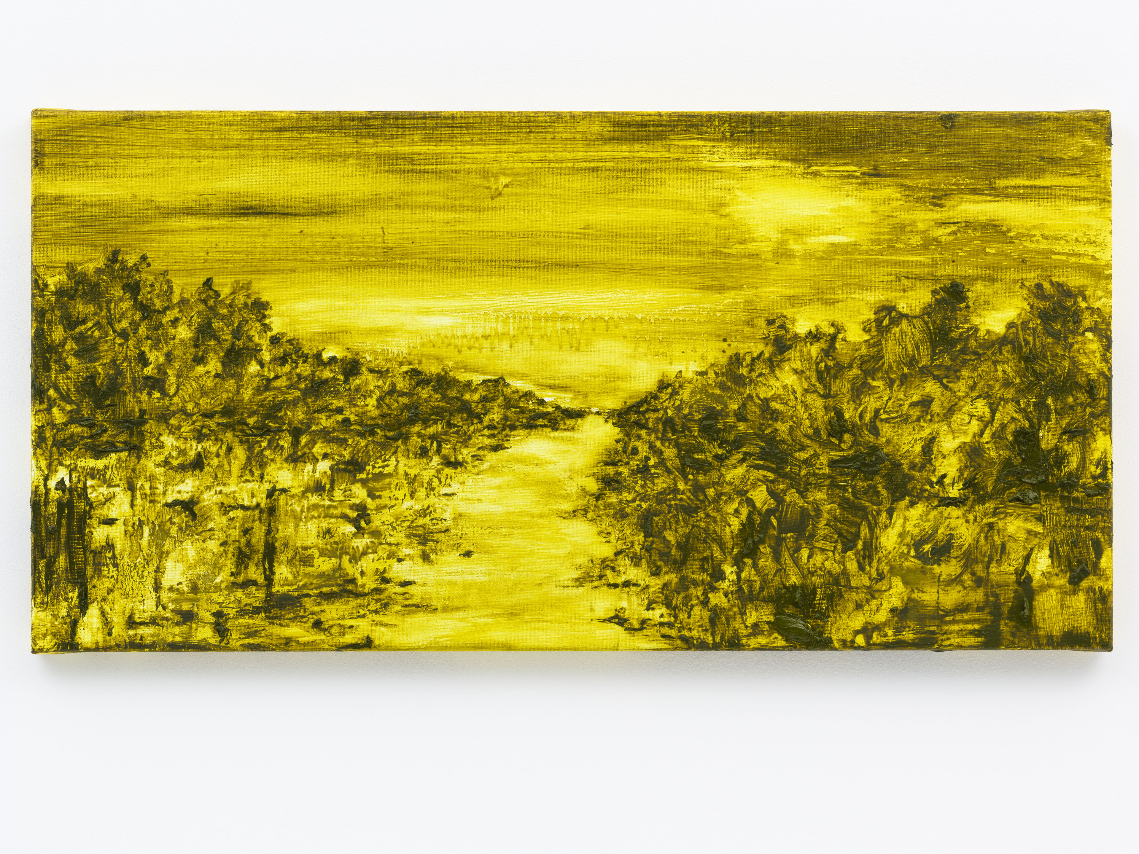 "Paisagem Dourada" 40 x 80 cm. oil on linen 2015