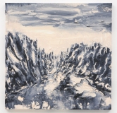 "Rosa Aurora" 50 x 50 cm. oil on linen 2018 (Portugal)