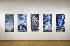 Museu Nairac, Exhibition and installation view, a 140 x 70 cm., oil on linen, Solo exhibition "Midzomernacht", 2023 - 2024. Photo Peter Cox