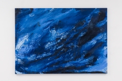 "Once in a Blue Moon I", 100 x 140 cm., oil on linen, Norway 2024, Photo Peter Cox