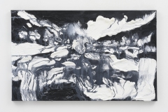"Litha (nocturne)", 50 x 80 cm. oil on linen 2021 (Terug naar de bossen van toen)