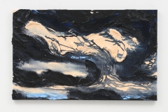 "Distortion I", 50 x 80 cm. oil on linen 2022  (A.i.r. Van Gogh)