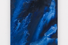 "Once in a Blue Moon III", 140 x 70 cm., oil on linen, Norway 2024, Photo Peter Cox