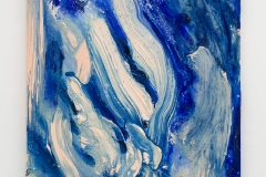 Z.t., 100 x 70 cm, 2025, oil on linen, A.i.R. Fundacao OBRAS, Portugal,  Photo Peter Cox