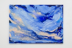 Z.t., 100 x 140 cm, 2025, oil on linen, A.i.R. Fundacao OBRAS, Portugal,  Photo Peter Cox