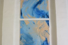 Z.t., 200 x 130 cm, 2025, oil on linen, A.i.R. Fundacao OBRAS, Portugal