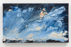 "Night Rises, Turrells Partituur V", 30 x 50 cm., oil on linen 2020 (Berlin)