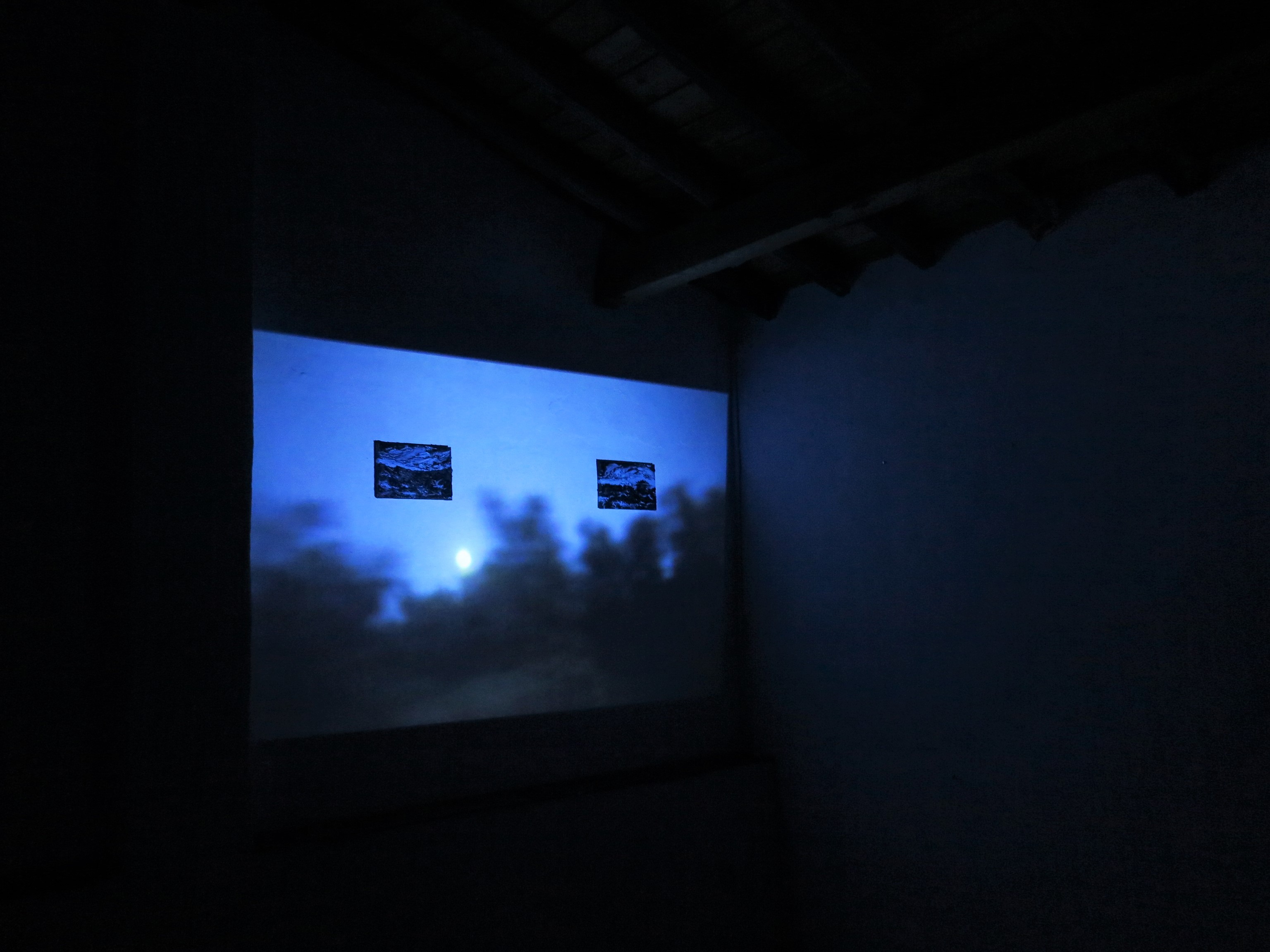 Presentation of the installation & short film "Lua Cheia - O tempo está passando", Fundacao Obras, Portugal (2018