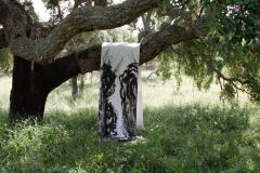 Filmstill performance "Santuário", during the residency at Fundacao Obras, Alentejo, Portugal , May 9 & 10th, 2024. Filmed and edited by Pedro Barral (PT)
