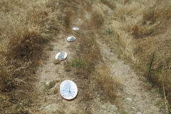 Landart project, 4 large scale ceramic tiles (Presentation at Fundacao OBRAS, Portugal, 2016)