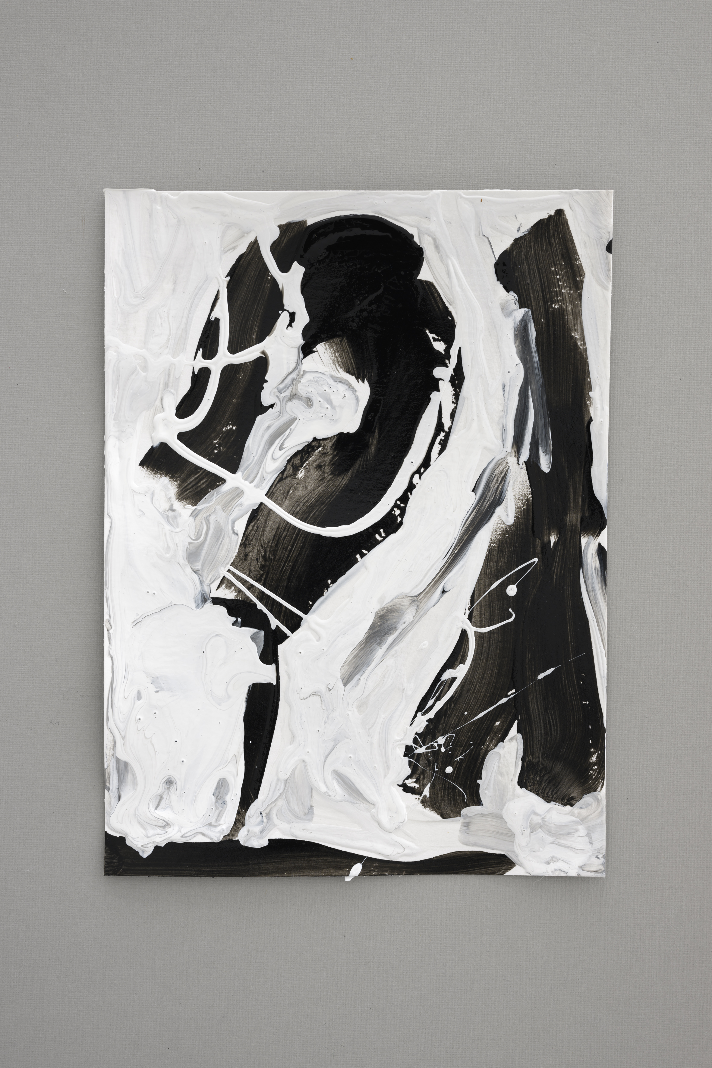 Verlust der Nacht, 24 x 17 cm.,  lacquer paint (2022)