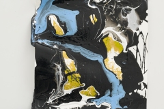 Laque on paper with silkscreen, 2024, A.i.R. Livingstone Projects Berlin, Photo Peter Cox