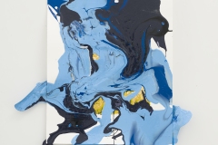Laque on paper with silkscreen, 2024, A.i.R. Livingstone Projects Berlin, Photo Peter Cox
