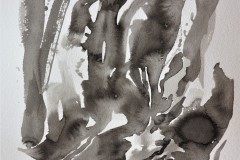 Verlust der Nacht, 24 x 17 cm.,  Indian Ink (2022)