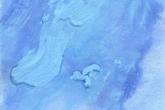 Noite Alta, a 21 x 14,8 cm., acrylic paint on paper, during the residency at Arteventura, Corteconcepcion, Anadalusia Spain , Summer of 2025