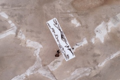 Filmstill, 5 meter x 1,25 m, ink on paper (performance), 2023, A.i.R. Fundacao OBRAS, Portugal, Photo Pedro Barral